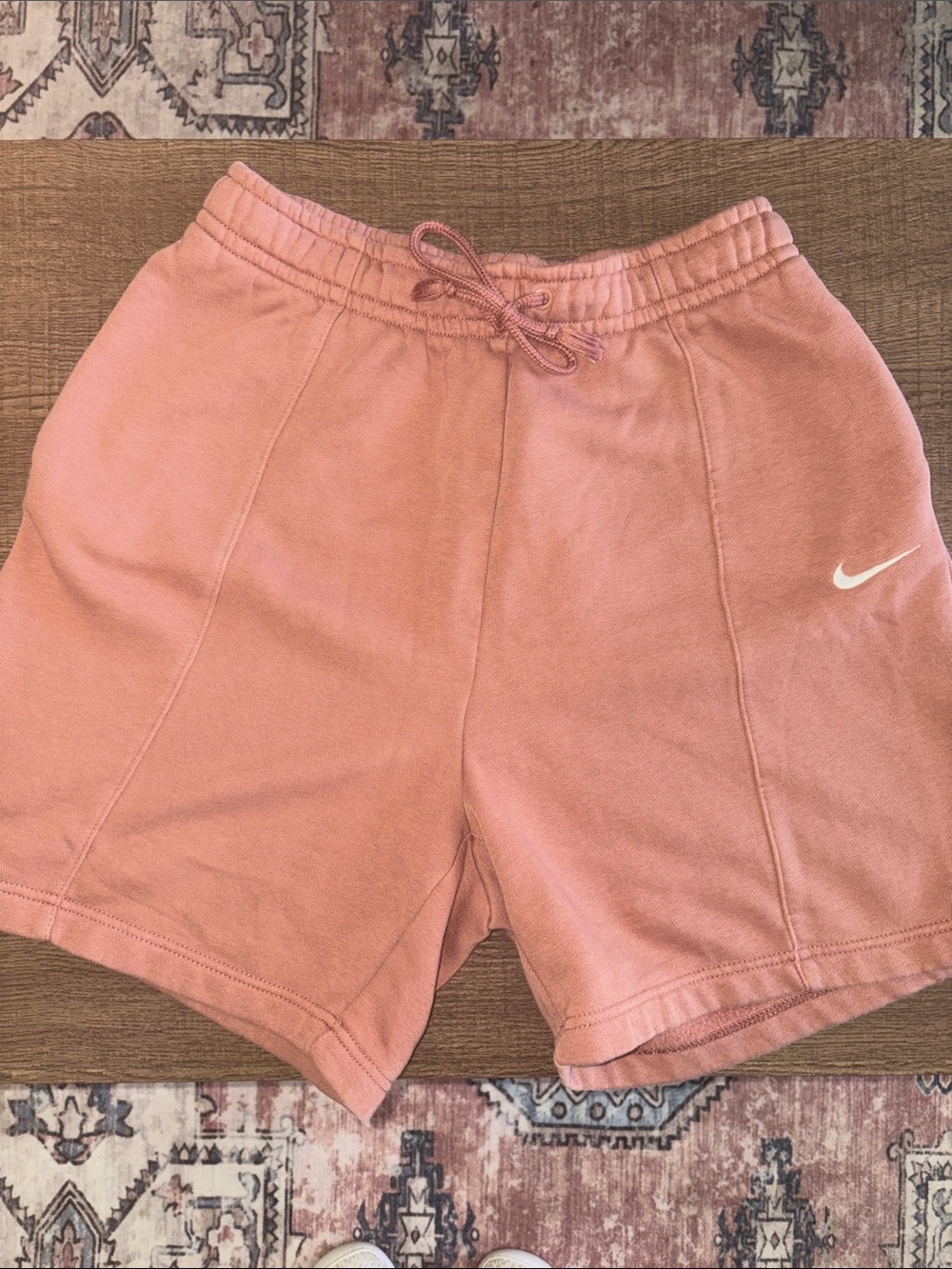 Nike Women's Dusty Rose Athletic Drawstring Shorts